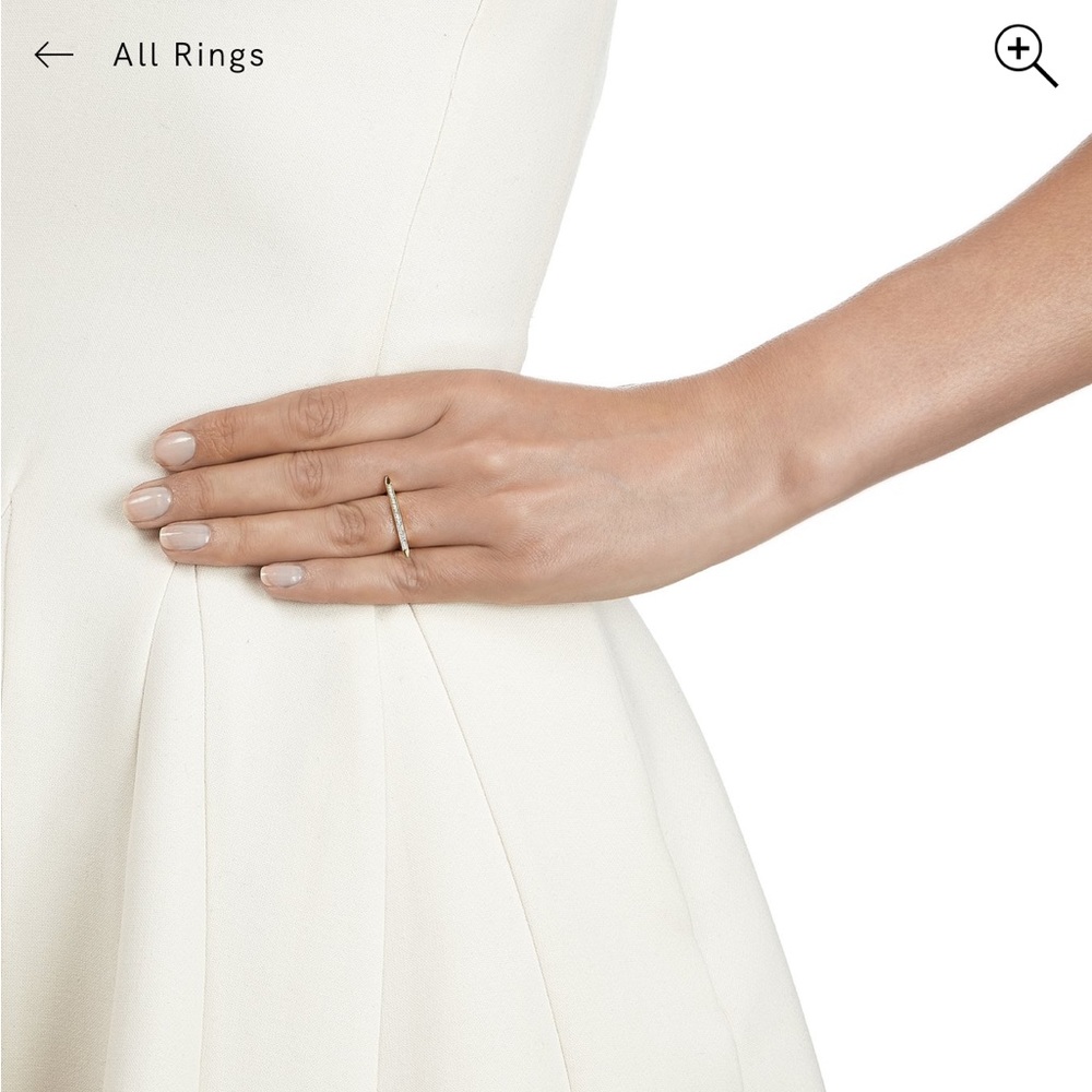 Monica Vinader Skinny Stacking Ring | Size 5
